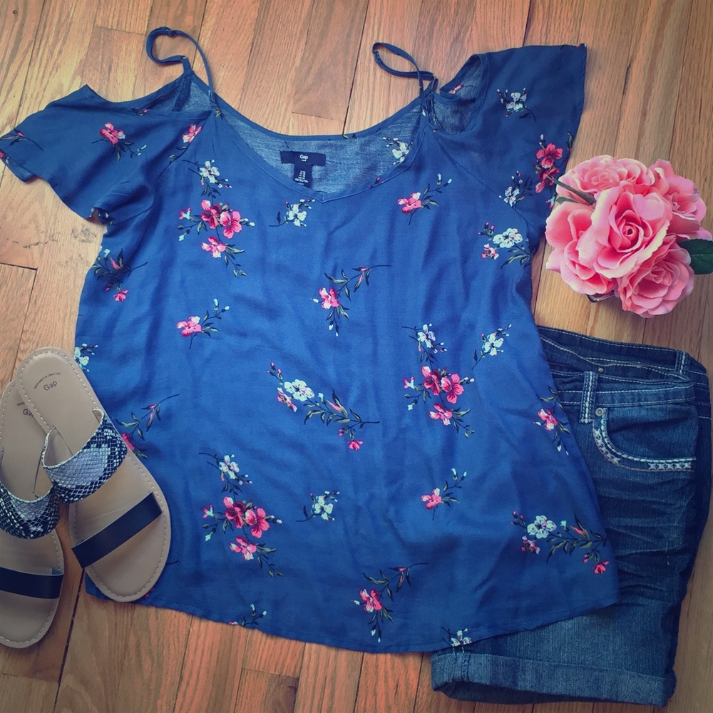 🔥Reduced🔥  Gap Cold Shoulder Floral Print 🌸